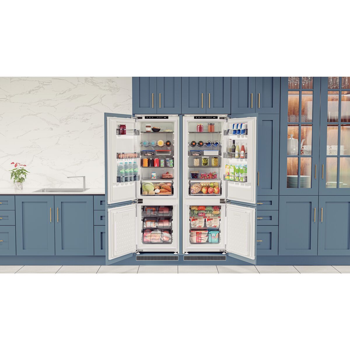 Refrigerador de Revestir/Embutir Tramontina 220 V Frost Free 250 L - 94897001